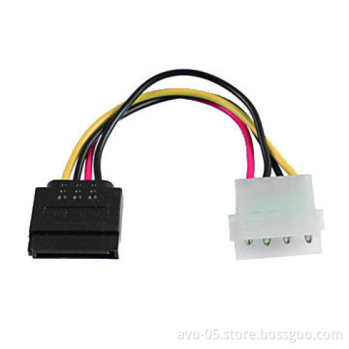 4-pin Molex to 15-pin SATA Power Adapter, 14.4cm Length